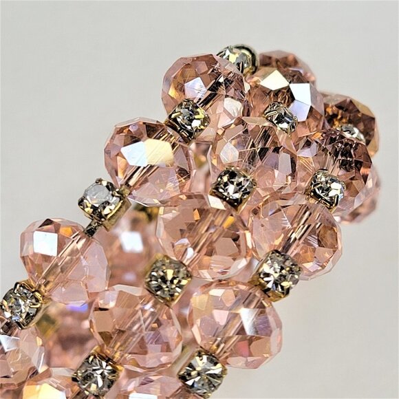 PINK Sparkling Crystal Wrap Bracelet - Picture 4 of 13